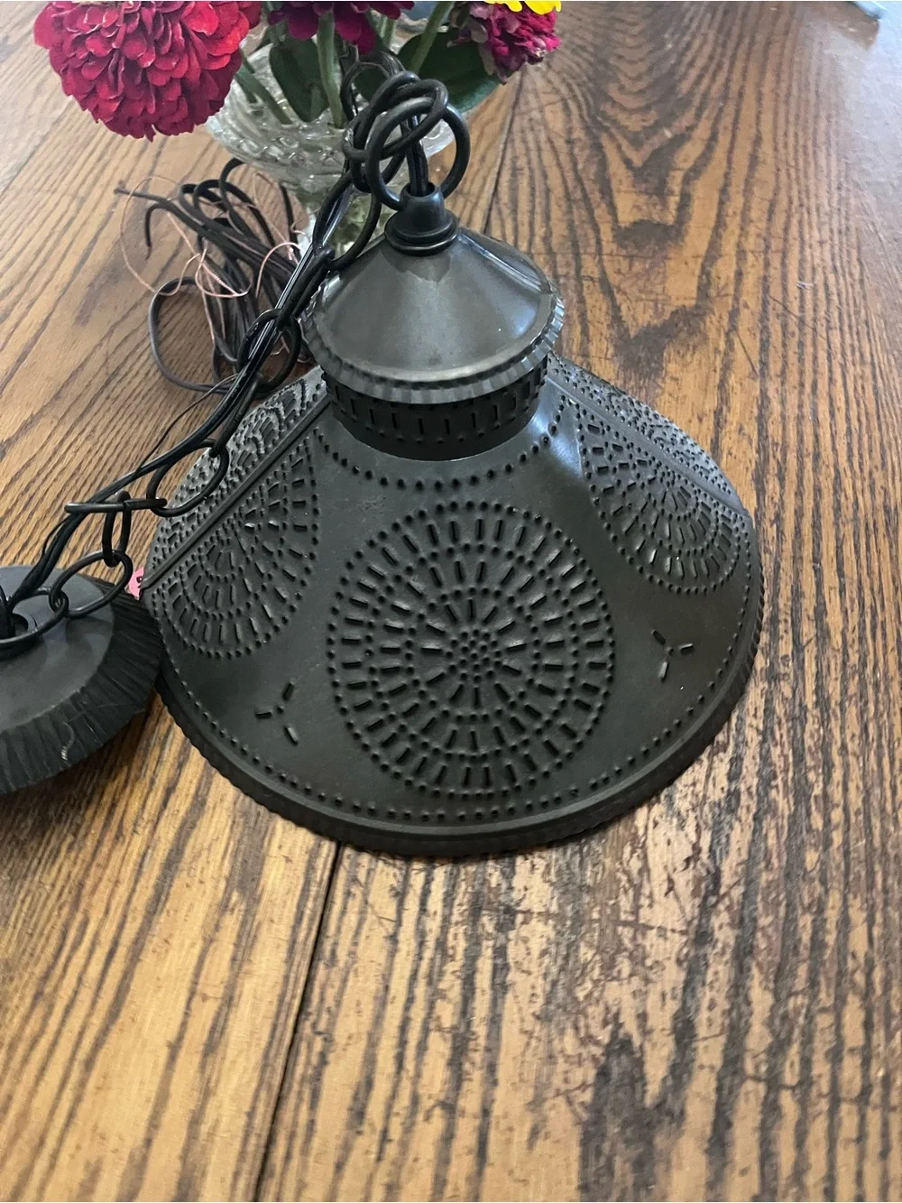 Irvins tinware tin Pendant Light Shade